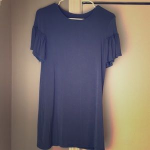 ACKKIA Casual Ruffled Sleeve Top Size S